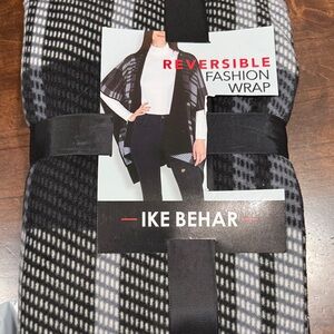 Ike Behar Black and White Reversible Wrap